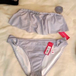 stripe bikini bottom